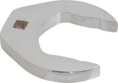 Proto - 2" 3/8" Drive Chrome Open End Crowfoot Wrench - 3.47" Head Diam x 1/2" Head Thickness - Caliber Tooling