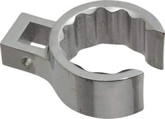 Proto - 1-5/16" 12 Point 1/2" Drive Full Polish Chrome Flare Nut Crowfoot Wrench - 1-27/32" Head Diam x 7/8" Head Thickness, 2.53" OAL - Caliber Tooling