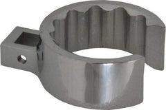 Proto - 1-7/8" 12 Point 1/2" Drive Full Polish Chrome Flare Nut Crowfoot Wrench - 2-9/16" Head Diam x 1-1/16" Head Thickness, 3-1/4" OAL - Caliber Tooling