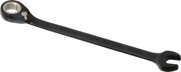 Proto - 11/32" 12 Point Combination Wrench - 15° Head Angle, 5-15/16" OAL, Steel, Black Chrome Finish - Caliber Tooling