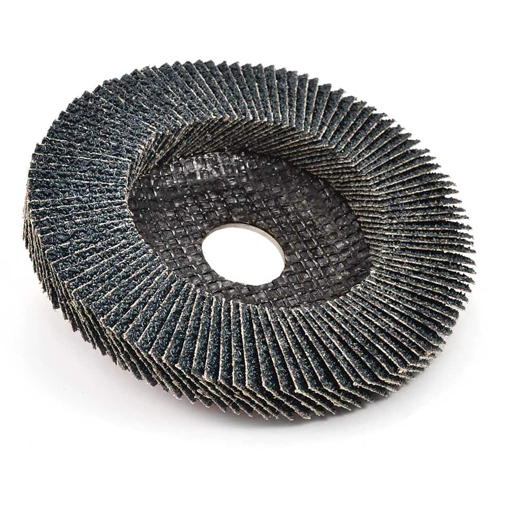 Superior Abrasives - Flap Discs; Abrasive Type: Coated ; Flap Disc Type: Type 27 ; Disc Diameter (Inch): 4-1/2 ; Abrasive Material: Zirconia Alumina ; Grit: 60 ; Attaching System: Threaded Hole - Exact Industrial Supply