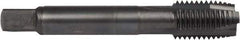 DORMER - M14x1.50 Metric Fine, 3 Flute, Oxide Finish, Powdered Metal Spiral Point Tap - Plug Chamfer, Right Hand Thread, 3-19/32" OAL, 63/64" Thread Length, 0.429" Shank Diam, 6H Class of Fit, Series E016 - Exact Industrial Supply