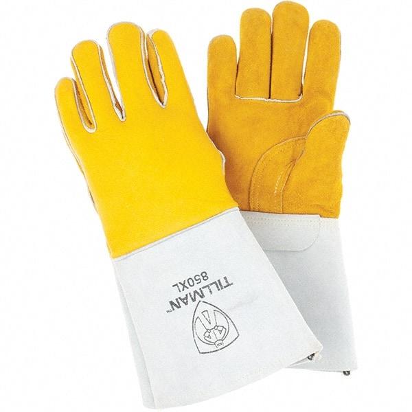 TILLMAN - Welder's & Heat Protective Gloves - MP 14" X-LRG ELK WELDING GLOVES TILLMAN - Caliber Tooling