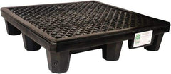 UltraTech - 66 Gal Sump, 3,000 Lb Capacity, 4 Drum, Polyethylene Spill Deck or Pallet - 53" Long x 53" Wide x 11-3/4" High, 2x2 Drum Configuration - Caliber Tooling