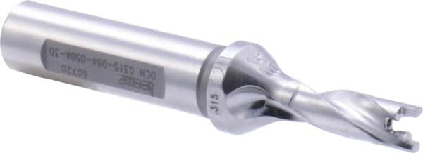 Iscar - 0.315" to 0.331" Diam, 3xD, 0.94" Max Depth, 1/2" Shank Diam, 3.32" OAL, Replaceable-Tip Drill - FCP, ICK, ICK-2M, ICM, ICP, iCP-2M Insert, 71322143 Toolholder, Series SumoCham - Caliber Tooling