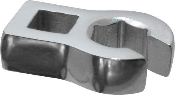 Proto - 12mm 6 Point 3/8" Drive Chrome Flare Nut Crowfoot Wrench - 1-3/32" Head Diam x 1/4" Head Thickness, 1-1/2" OAL - Caliber Tooling