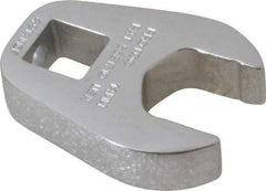 Proto - 14mm 3/8" Drive Chrome Crowfoot Wrench - 1-3/16" Head Diam x 1/4" Head Thickness, 1-1/2" OAL - Caliber Tooling