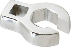 Proto - 15mm 6 Point 3/8" Drive Chrome Flare Nut Crowfoot Wrench - 1-11/32" Head Diam x 1/4" Head Thickness, 1-11/16" OAL - Caliber Tooling