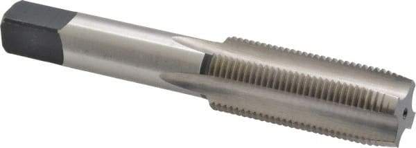 Cleveland - M18x1.50 Metric Fine 4 Flute Bright Finish High Speed Steel Straight Flute Standard Hand Tap - Plug, Right Hand Thread, 4.031" OAL, 1.81" Thread Length, D6 Limit, Oversize - Exact Industrial Supply