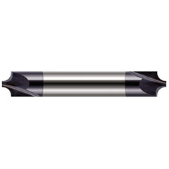 Harvey Tool - 3/64" Radius, 3/16" Diam, 2 Flute Solid Carbide Corner Rounding End Mill - Exact Industrial Supply