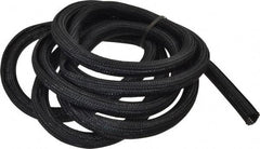 Techflex - Black Braided Cable Sleeve - 10' Coil Length, -103 to 257°F - Caliber Tooling