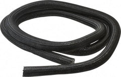 Techflex - Black Braided Cable Sleeve - 10' Coil Length, -103 to 257°F - Caliber Tooling