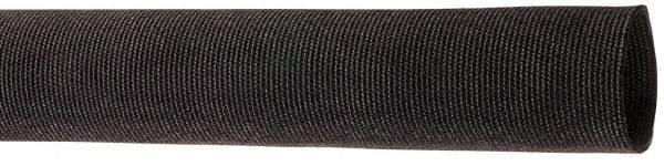 Techflex - 1.13" ID Black Woven Sleeving for Hoses - 50' Long, -50 to 248°F - Caliber Tooling