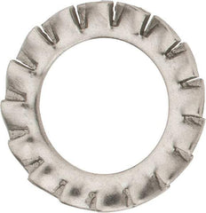 Value Collection - M12 Screw, 13mm ID, Stainless Steel External Tooth Lock Washer - 20.5mm OD, Uncoated, Grade 316 & Austenitic A4 - Caliber Tooling