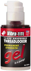 Vibra-Tite - 35 mL Bottle, Red, High Strength Gel Threadlocker - Series 135, 24 hr Full Cure Time, Hand Tool, Heat Removal - Caliber Tooling