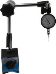 Mitutoyo - Dial Indicator & Base Kit - 2" Base Length x 2-1/4" Base Width x 2-1/4" Base Height - Caliber Tooling