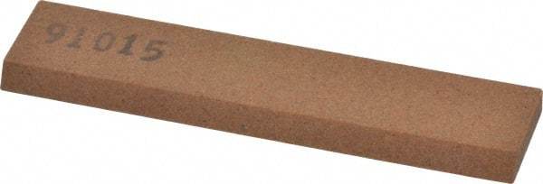 Made in USA - 3-1/2" Long x 3/4" Wide x 3/16" Thick, Aluminum Oxide Sharpening Stone - Rectangle, Medium Grade - Caliber Tooling