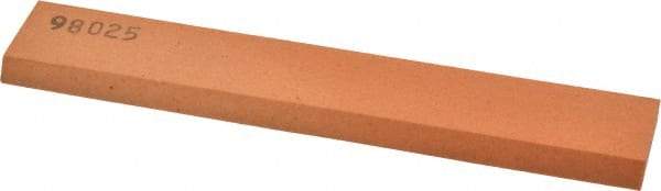 Made in USA - 6" Long x 1" Wide x 1/4" Thick, Aluminum Oxide Sharpening Stone - Rectangle, Fine Grade - Caliber Tooling