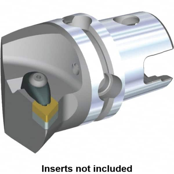 Kennametal - Left Hand Cut, Size KM50, DN.. Insert Compatiblity, Internal or External Modular Turning & Profiling Cutting Unit Head - 35mm Ctr to Cutting Edge, 50mm Head Length, Through Coolant, Series Kenclamp - Caliber Tooling