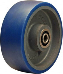 Hamilton - 8 Inch Diameter x 3 Inch Wide, Polyurethane Mold on to Cast Iron Center Caster Wheel - 2,000 Lb. Capacity, 3-1/4 Inch Hub Length, 3/4 Inch Axle Diameter, Sealed Precision Ball Bearing - Caliber Tooling