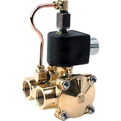 Parker - 24/60 VAC 1/2" NPT Port Brass Three-Way Internally Piloted Diaphragm Solenoid Valve - Caliber Tooling