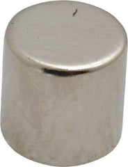 Mag-Mate - 1/2" Diam x 1/2" High Neodymium Rare Earth Magnet - 11.2 Lb Max Capacity, 200°F Max, Nickel Plated - Caliber Tooling