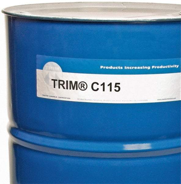 Master Fluid Solutions - Trim C115, 54 Gal Drum Grinding Fluid - Synthetic, For Machining - Caliber Tooling