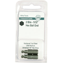 Ball End Hex Inch Insert Bit 3/32″ × 25mm (2 Bit Pack) - Caliber Tooling