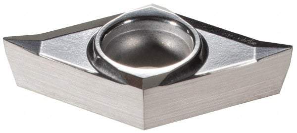 Walter - DCGT32.50.5 PF2 Grade WK1 Carbide Turning Insert - Uncoated, 55° Diamond, 3/8" Inscr Circle, 5/32" Thick, 0.008" Corner Radius - Caliber Tooling