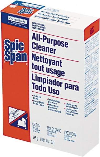 Spic & Span - Box Cleaner - Use on Ceramic Tile, Laminate Surfaces, Linoleum, Quarry Tile, Cement, Concrete, Vinyl Tile, Terra Cotta, Terrazzo, Vinyl Composite Tile (VCT) - Caliber Tooling