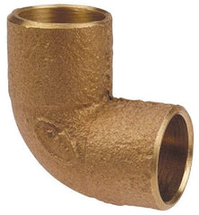 NIBCO - 3 x 2-1/2" Cast Copper Pipe 90° Close Rough Elbow - C x C, Pressure Fitting - Caliber Tooling