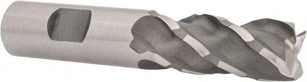 Minicut International - 3/4", 1-5/8" LOC, 3/4" Shank Diam, 3-7/8" OAL, 4 Flute, Powdered Metal Square End Mill - Single End, Uncoated, Spiral Flute, 35° Helix, Centercutting, Right Hand Cut, Right Hand Flute, Series 995 - Caliber Tooling