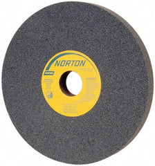 Norton - 8" Diam x 1-1/4" Hole x 3/4" Thick, I Hardness, 100 Grit Surface Grinding Wheel - Silicon Carbide, Type 1, Fine Grade, 3,600 Max RPM, Vitrified Bond, No Recess - Caliber Tooling