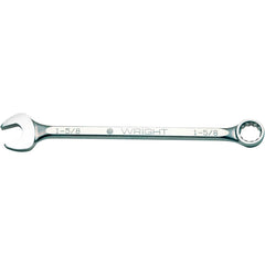 Wright Tool & Forge - Combination Wrenches; Type: Combination Wrench ; Tool Type: SAE ; Size (Inch): 1-3/8 ; Number of Points: 12 ; Finish/Coating: Satin Finish ; Material: Alloy Steel - Exact Industrial Supply