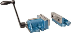 Bison - 6" Jaw Width, Horizontal Stationary Machine Vise - Manual Operation, 1 Station, 3" Deep, 8,990 Lb Max Clamp Force - Caliber Tooling