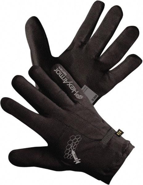 HexArmor - Size L (9), ANSI Cut Lvl A9, Puncture Lvl 4, Spandex/SuperFabric Cut Resistant Gloves - 9.76" Long, SuperFabric Lining, Elastic Cuff, Black, Paired - Caliber Tooling