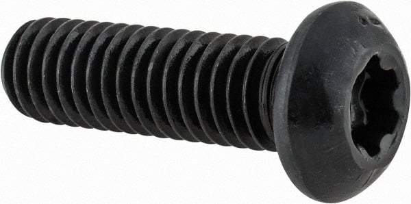 Camcar - 3/8-16 UNC Torx Plus Drive, Button Screw - Alloy Steel, Black Oxide Finish, Fully Threaded, 1-1/4" Length Under Head - Caliber Tooling