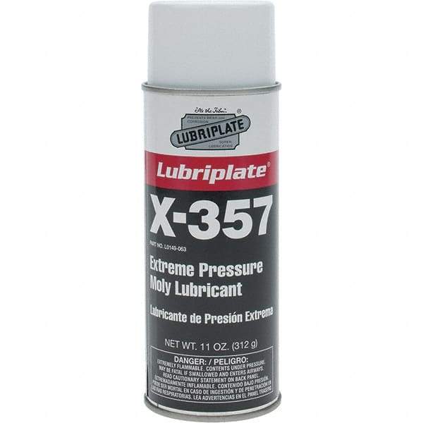 Lubriplate - 11 oz Aerosol Lithium Extreme Pressure Grease - Black, Extreme Pressure, 250°F Max Temp, NLGIG 1, - Caliber Tooling