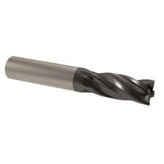 M.A. Ford - 1", 4 Flute, Single End, Solid Carbide, 0.09" Corner Radius End Mill - 4" OAL, 35/38° Helix, Right Hand Flute, 1-1/2" LOC, Right Hand Cut - Caliber Tooling