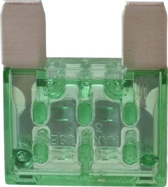 Cooper Bussmann - 30 Amp, 32 VDC, Bussmann MAX-30, Fast Acting Automotive Fuse - 1.35" Long, Green, Littlefuse MAX30, Ferraz Shawmut AF3-30 - Caliber Tooling