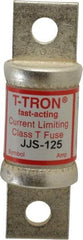 Cooper Bussmann - 600 VAC, 125 Amp, Fast-Acting General Purpose Fuse - Bolt-on Mount, 3-1/4" OAL, 200 at AC (RMS) kA Rating, 7/8" Diam - Caliber Tooling