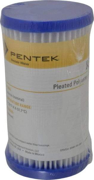 Pentair - 2-5/8" OD, 30µ, Non-Woven Polyester Pleated Cartridge Filter - 4-7/8" Long, Reduces Sediments - Caliber Tooling