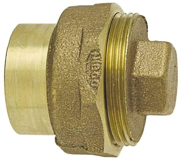 NIBCO - 4", Cast Copper Drain, Waste & Vent Pipe Cleanout - Ftg x CO with Plug - Caliber Tooling