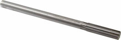 Made in USA - 0.615" Carbide-Tipped 6 Flute Chucking Reamer - Straight Flute, 9/16" Straight Shank, 2-1/4" Flute Length, 9" OAL - Caliber Tooling