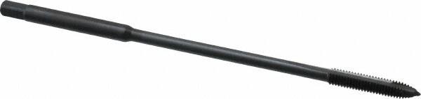 Kennametal - M4x0.70 Metric Coarse 2 Flute D4 Oxide Finish High Speed Steel Spiral Point Extension Tap - Plug Chamfer, 4" OAL, 6H Class of Fit - Caliber Tooling