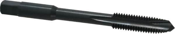 Kennametal - M10x1.50 Metric Coarse 3 Flute D6 Oxide Finish High Speed Steel Spiral Point Extension Tap - Plug Chamfer, 4" OAL, 6H Class of Fit - Exact Industrial Supply