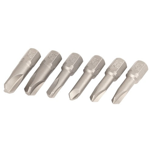 Tri-Wing Insert Bit #0, 1, 2, 3, 4, 5 × 25mm (6 Bit Pack) - Caliber Tooling