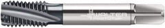 Walter-Prototyp - 1/2-20 UNF 4 Flute 3B Modified Bottoming Spiral Flute Tap - Cobalt, TiCN Finish, 3-3/8" OAL, Right Hand Flute, Right Hand Thread, Series A2345606 - Exact Industrial Supply