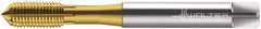 Walter-Titex - M8x1.25 Metric 6HX Modified Bottoming Thread Forming Tap - Cobalt, TiN Finish, 90mm OAL, 18mm Thread Length, Right Hand Thread, Series DP2061705 - Caliber Tooling