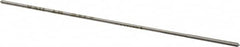 Made in USA - 0.0415" High Speed Steel 4 Flute Chucking Reamer - Straight Flute, 0.039" Straight Shank, 1/2" Flute Length, 2-1/2" OAL - Caliber Tooling